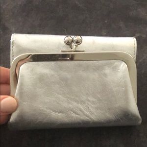 Hobo international wallet from Nordstrom’s silver